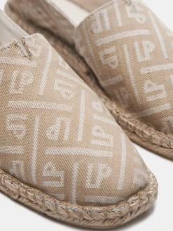 Alpercatas denim com monograma