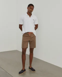 Bermudas com cinto elástico