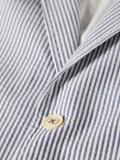 Blazer de riscas slim fit