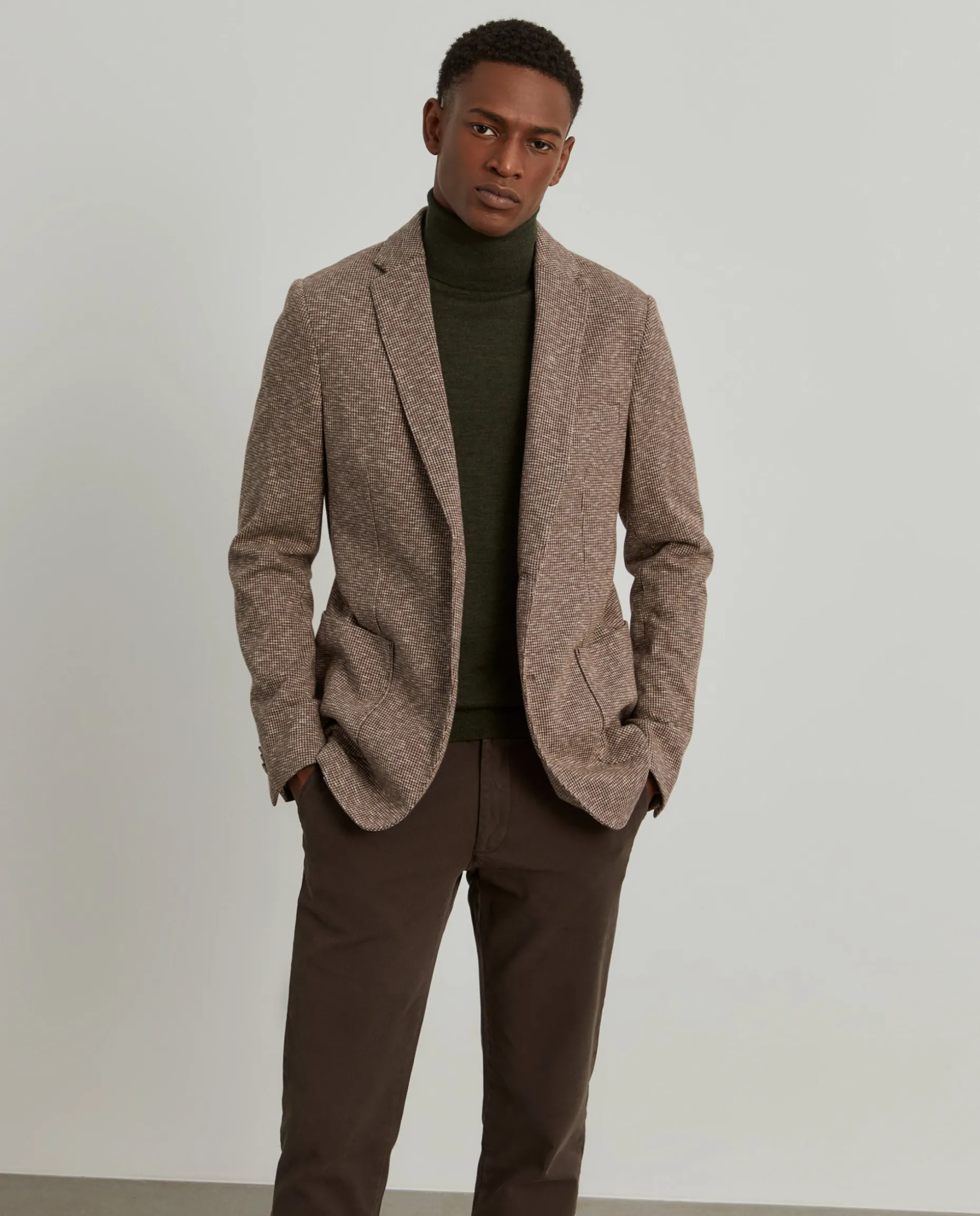 Blazer pied de poule slim fit