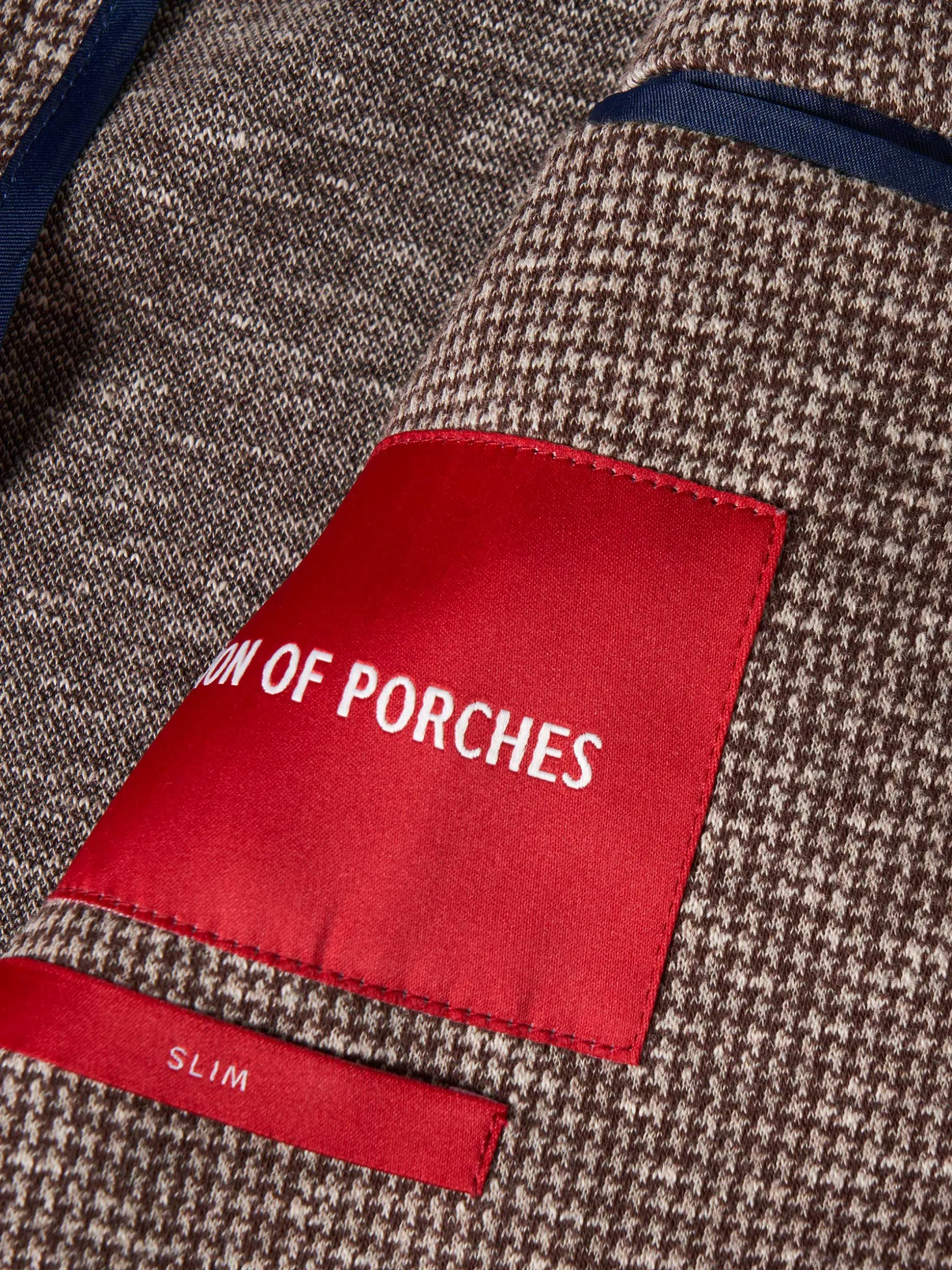 Blazer pied de poule slim fit