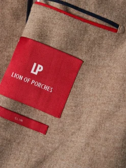 Blazer slim fit com lã