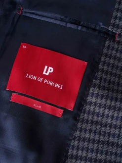 Blazer slim fit em algodão e lã