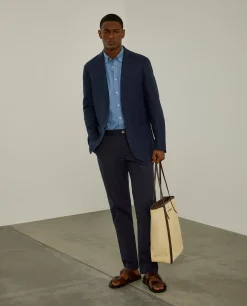 Blazer slim fit em linho