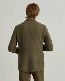 Blazer slim fit mistura de lã