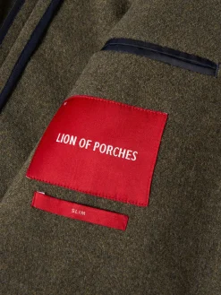 Blazer slim fit mistura de lã