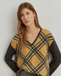 Blusa com estampado xadrez