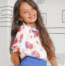 Blusa com Padrão Floral