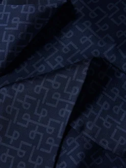 Blusa estampada com laçada