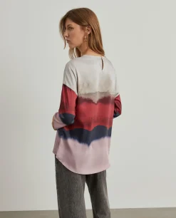 Blusa fluida estampada