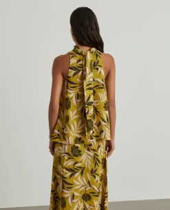 Blusa tropical sem mangas