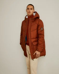 Blusão acolchoado com capuz