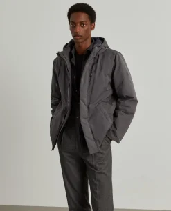 Blusão acolchoado com capuz