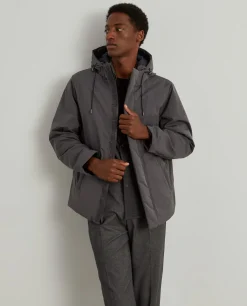 Blusão acolchoado com capuz