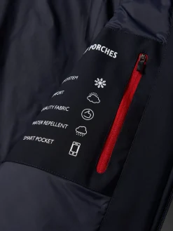 Blusão acolchoado com capuz embutido