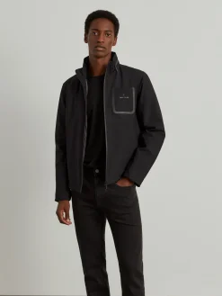 Blusão acolchoado com capuz embutido