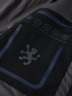 Blusão acolchoado com capuz embutido