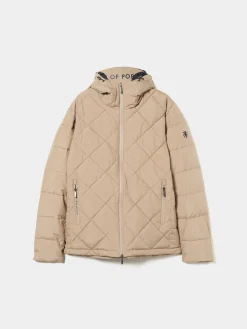 Blusão acolchoado com capuz