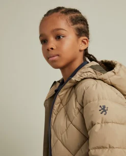 Blusão acolchoado com capuz