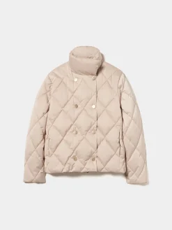 Blusão acolchoado de trespasse