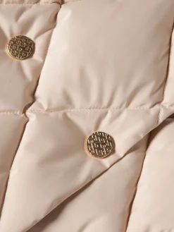 Blusão acolchoado de trespasse