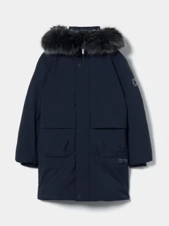 Blusão com capuz com pelo removível