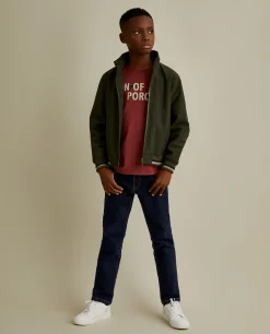 Blusão com capuz e forro cardado