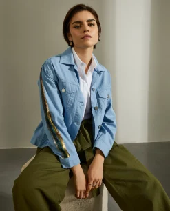 Blusão com lantejoulas