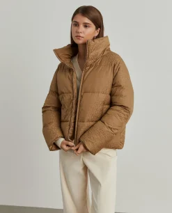 Blusão reversível acolchoado com monograma