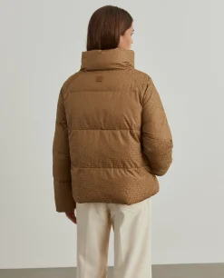 Blusão reversível acolchoado com monograma