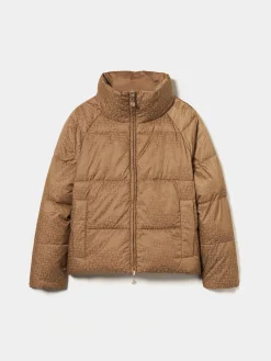 Blusão reversível acolchoado com monograma