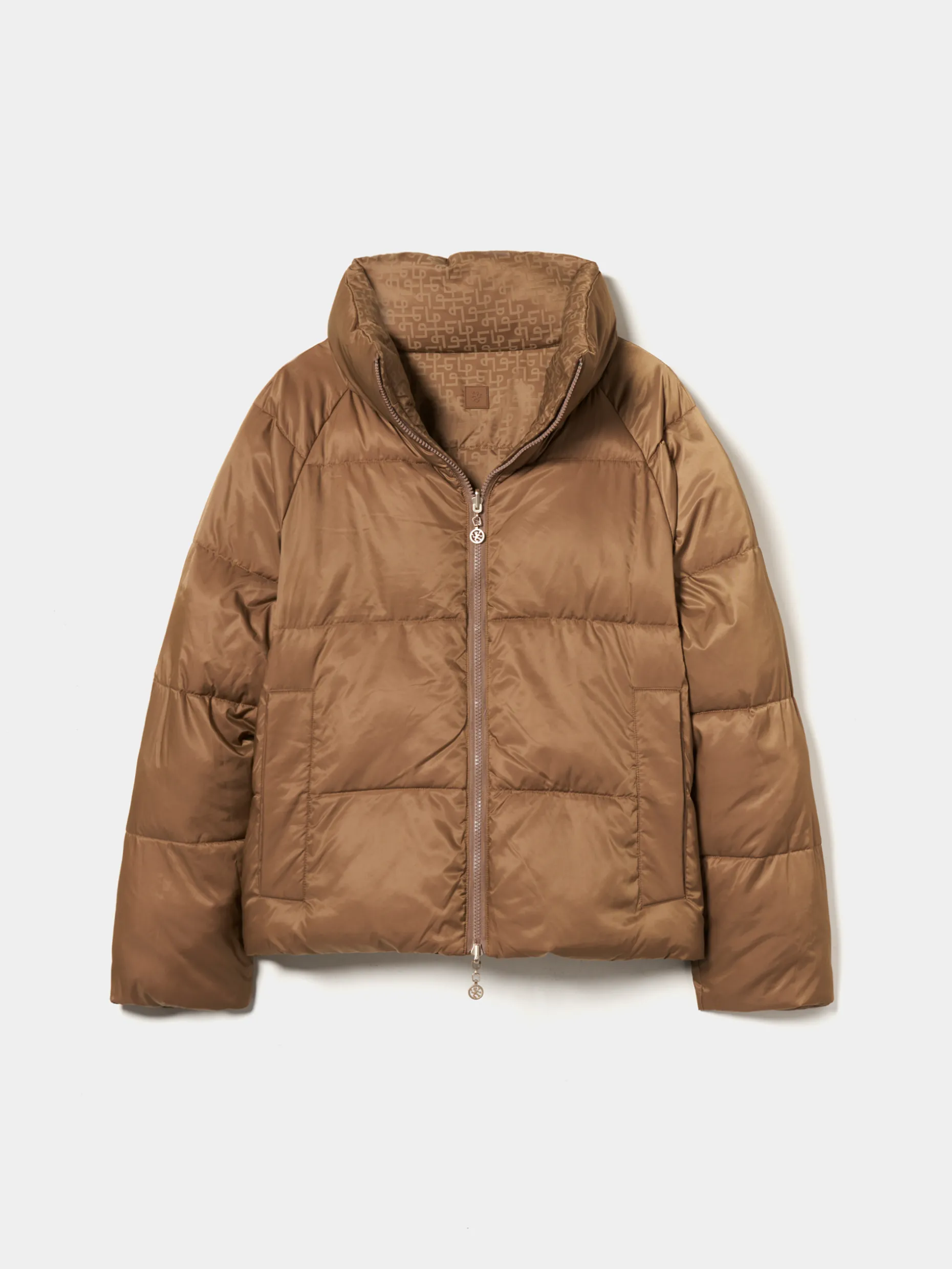 Blusão reversível acolchoado com monograma