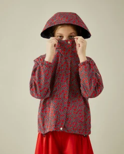 Blusão reversível com capuz