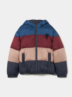 Blusão reversível com capuz