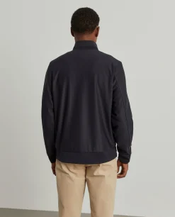 Blusão reversível com gola alta