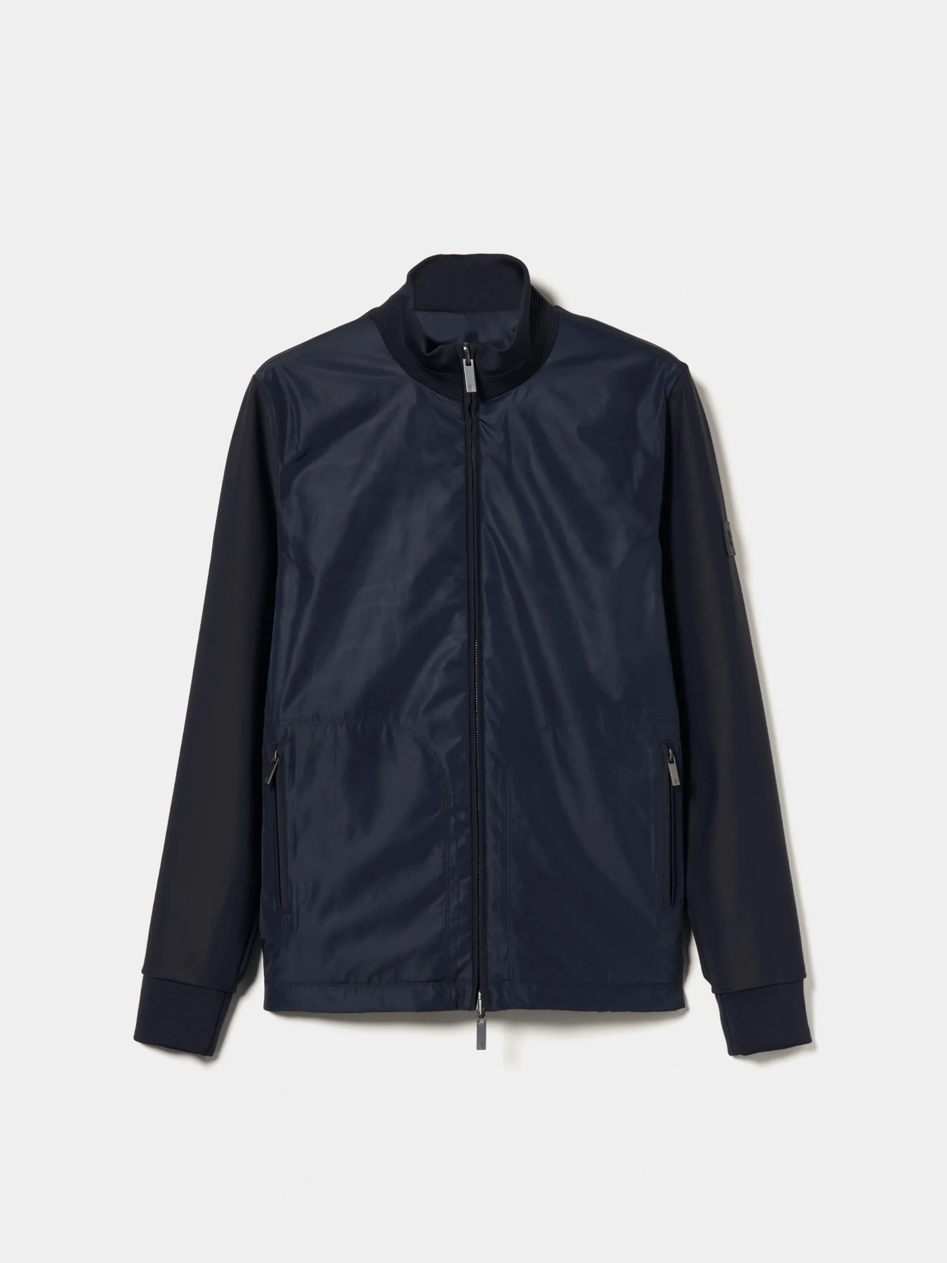 Blusão reversível com gola alta