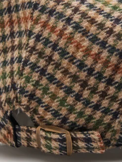 Boina tartan mistura de lã