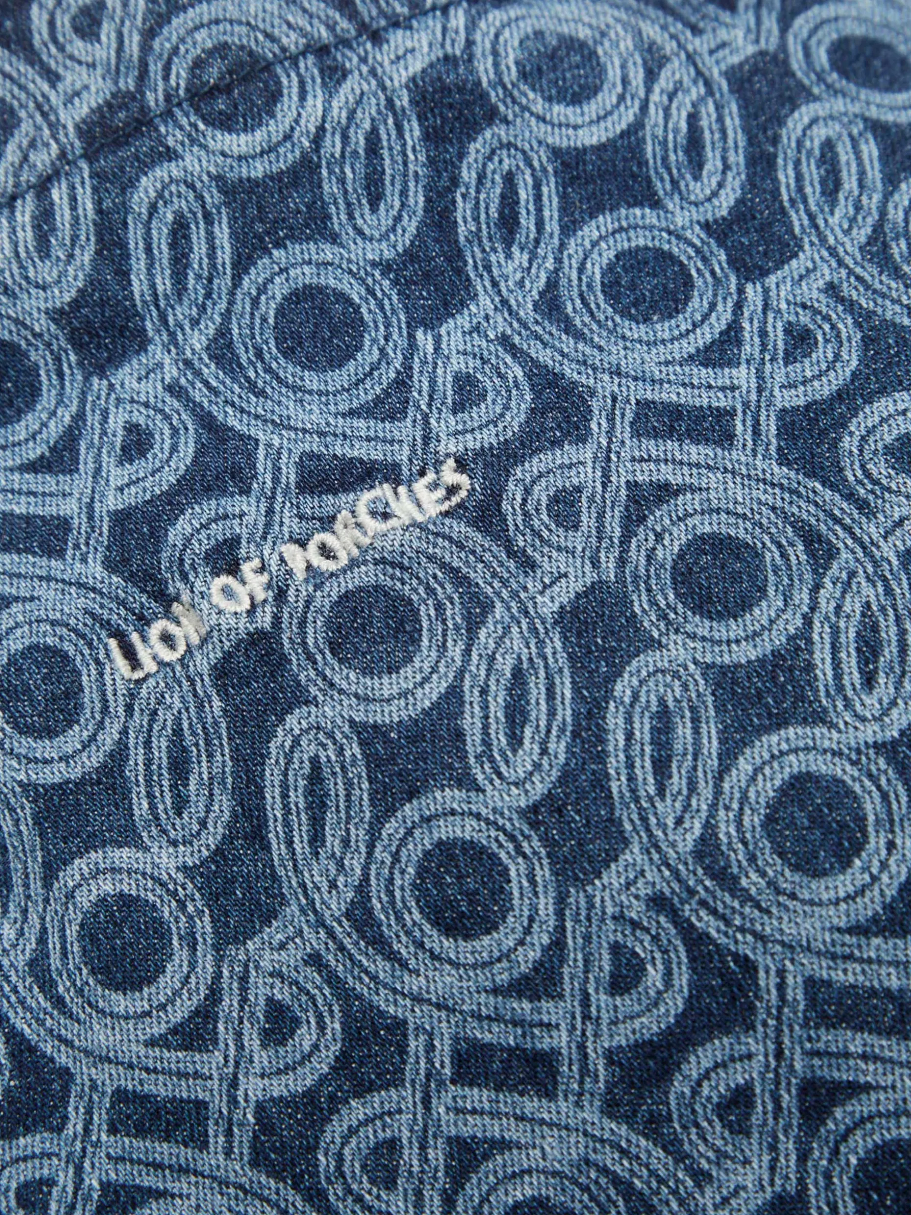 Bolsa denim com monograma