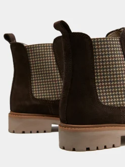 Botas chelsea em camurça