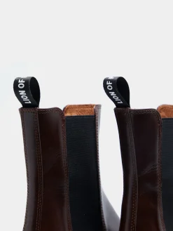 Botins chelsea em pele