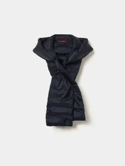 Cachecol acolchoado com capuz