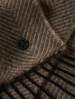 Cachecol com estruturado zig-zag