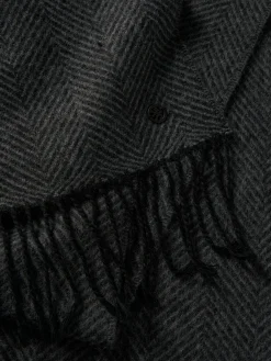 Cachecol com estruturado zig-zag