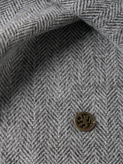 Cachecol com franjas mistura de lã