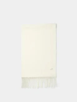 Cachecol liso com franjas