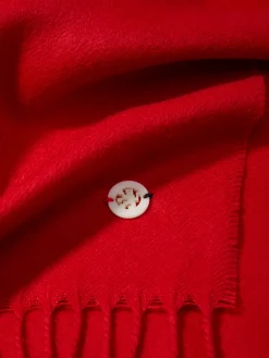 Cachecol liso com franjas