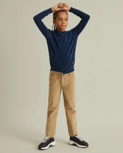 Calças bombazine com cordão