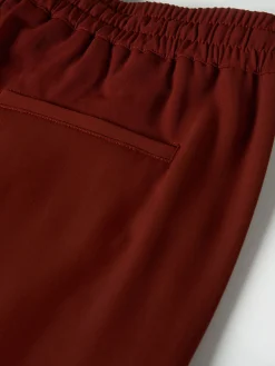 Calças cargo com cintura elástica