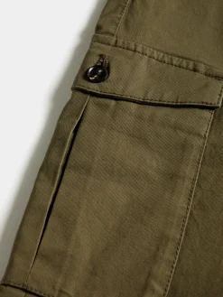 Calças cargo em sarja slim fit