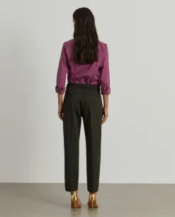 Calças chino de malha